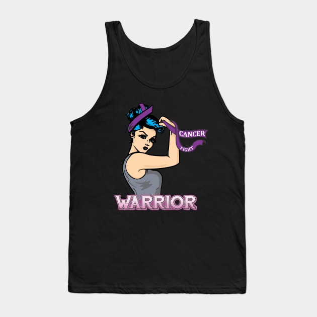 Fight Cancer Warrior Tank Top by stuff101